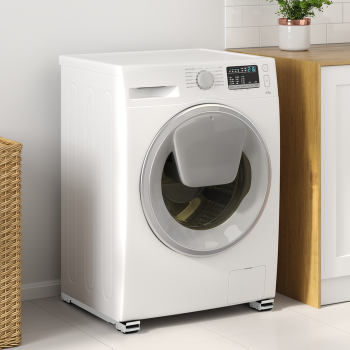 Baza pentru Mașina de Spălat cu Roți 2 pcs Lungime 46-71 cm 300 kg - WALTI WALTI