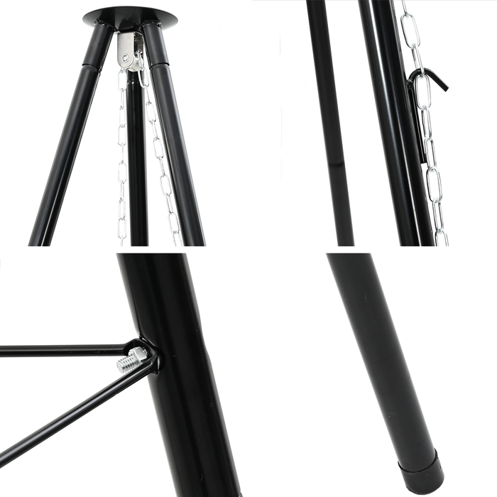 Tripod de Gătit la Foc de Tabără 150 cm Înălțime Oțel - WALTI WALTI