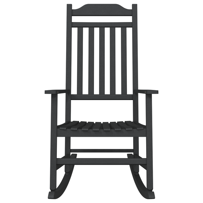 scaun balansoar pentru grădină Negru 65x84x114 cm HDPE - WALTI WALTI