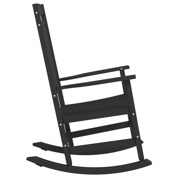 scaun balansoar pentru grădină Negru 65x84x114 cm HDPE - WALTI WALTI