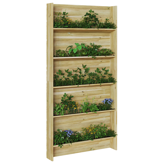 Suport pentru plante de grădină cu 5 niveluri 90x15x180 cm Lemn impregnate de pin - WALTI WALTI