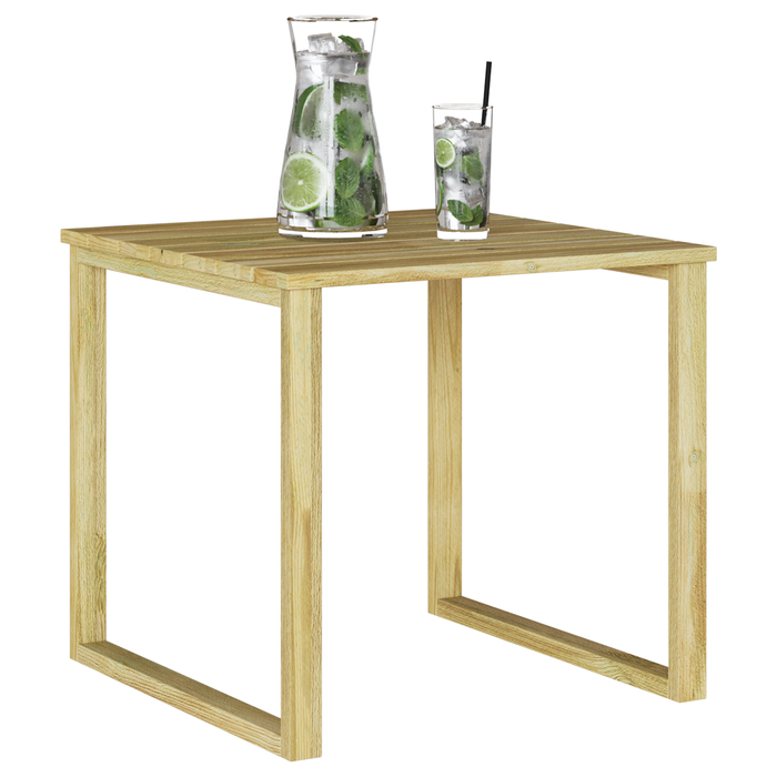 Masă de soare 50.5x50.5x46 cm din lemn de pin impregnat - WALTI WALTI