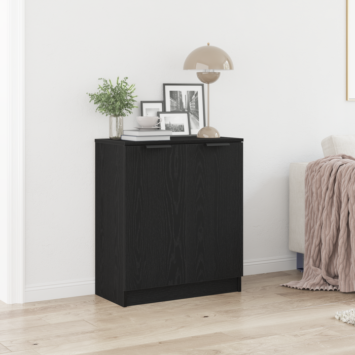 Bufet Stejar Negru 60 x 30 x 70 cm Lemn compozit WALTI