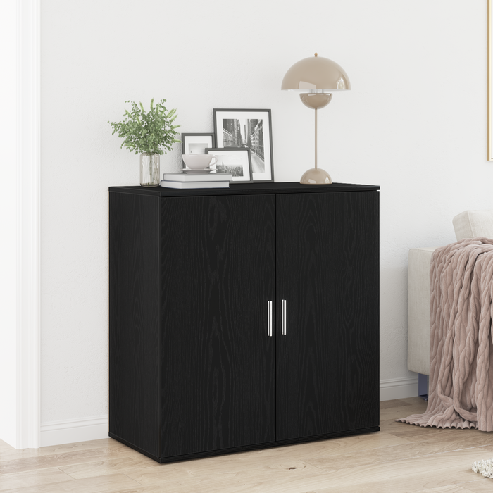 Bufet Stejar Negru 79 x 38 x 80 cm Lemn compozit - WALTI WALTI