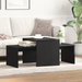 Mese în cuiburi Stejar Negru 100 x 48 x 40 cm Lemn compozit - WALTI WALTI
