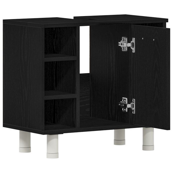 Dulap de Baie cu ușă Stejar Negru 60 x 32 x 54 cm Lemn compozit - WALTI WALTI