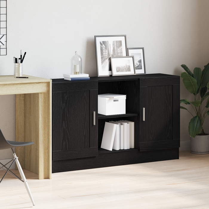 Bufet Stejar Negru 120 x 30,5 x 70 cm Lemn compozit - WALTI WALTI