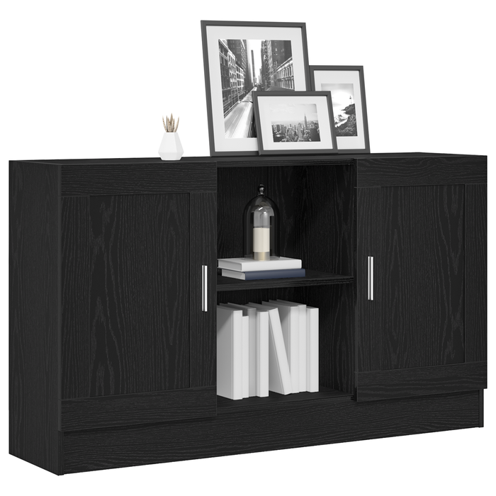 Bufet Stejar Negru 120 x 30,5 x 70 cm Lemn compozit - WALTI WALTI