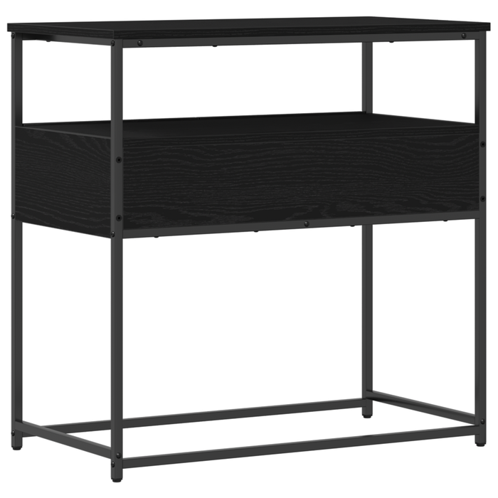 Masă de Consolă cu sertar cu raft Stejar negru 75 x 40 x 75 cm - WALTI WALTI