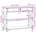 Masă Consolă Stejar negru 100 x 28 x 75 cm Lemn compus și metal - WALTI WALTI