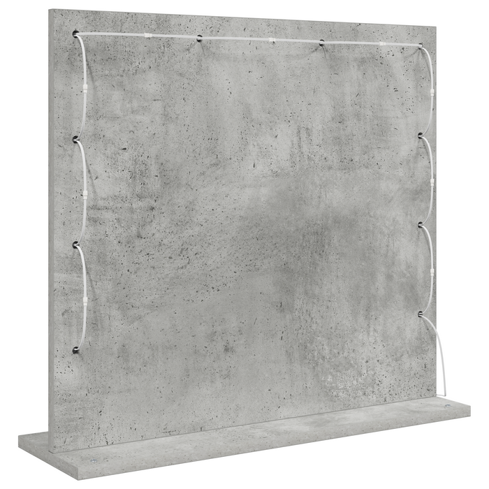 Oglindă de toaletă cu oglindă Gri din beton 60 x 55 x 18 cm - WALTI WALTI