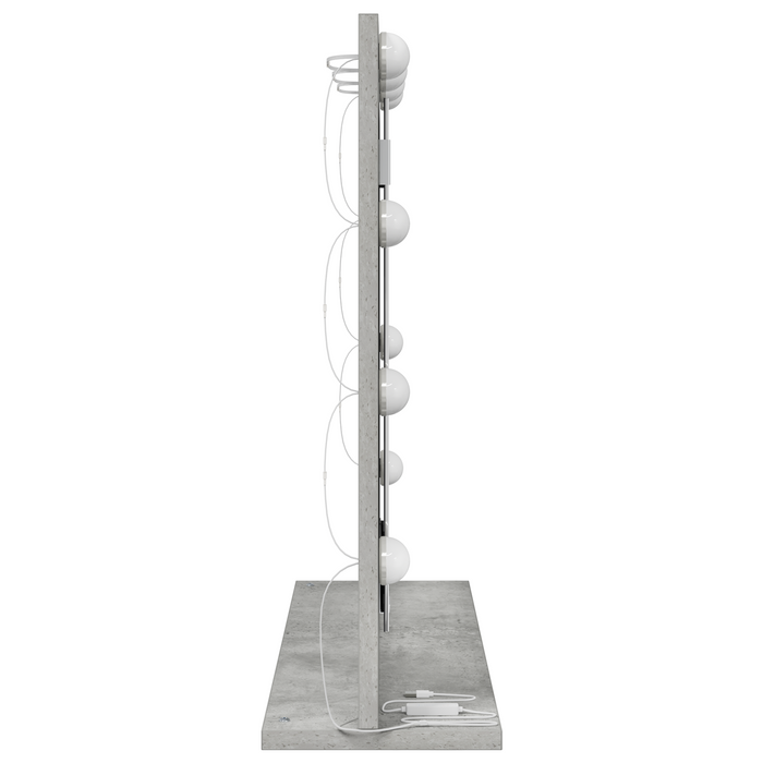 Oglindă de toaletă cu oglindă Gri din beton 60 x 55 x 18 cm - WALTI WALTI