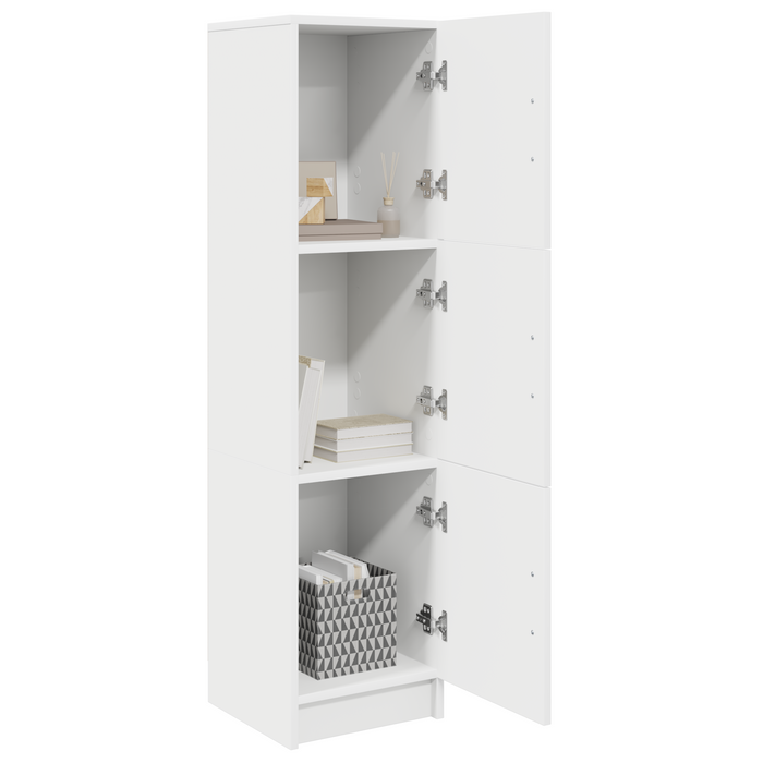 Highboard Alb 31.5 x 32 x 124 cm Lemn compozit - WALTI WALTI