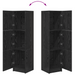Highboard Stejar negru 31.5 x 32 x 124 cm Lemn compozit - WALTI WALTI