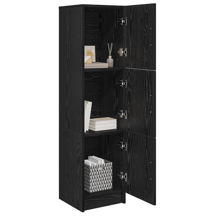 Highboard Stejar negru 31.5 x 32 x 124 cm Lemn compozit - WALTI WALTI