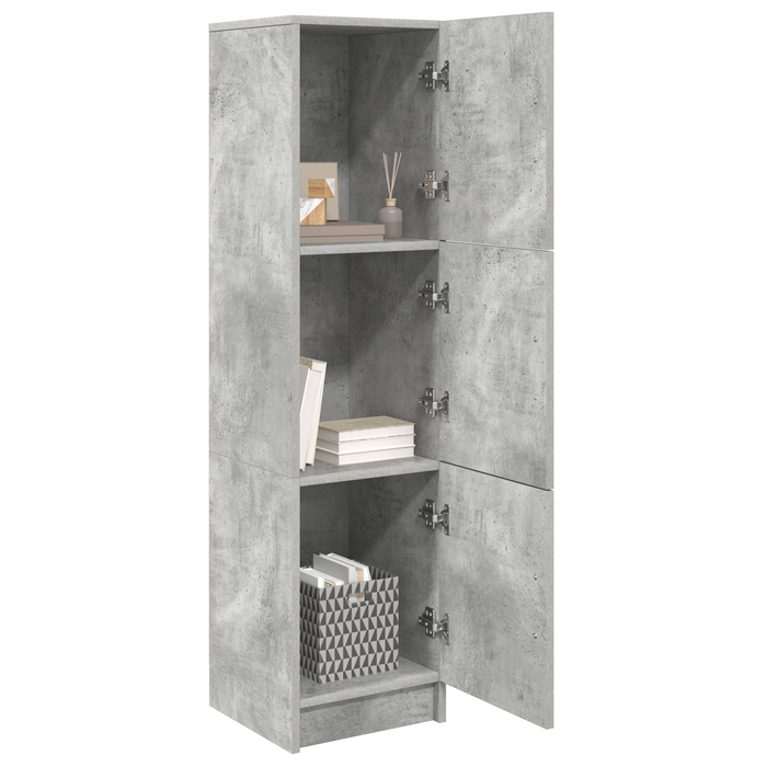 Highboard Gri beton 31.5 x 32 x 124 cm Lemn compozit - WALTI WALTI