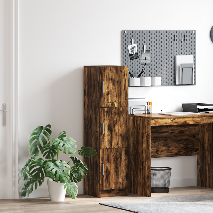 Highboard Stejar afumat 31.5 x 32 x 124 cm Lemn compozit - WALTI WALTI