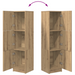 Highboard stejar artizanal 31.5 x 32 x 124 cm Lemn compozit - WALTI WALTI