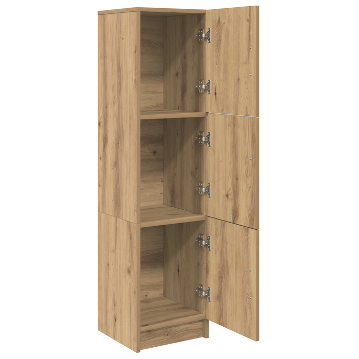 Highboard stejar artizanal 31.5 x 32 x 124 cm Lemn compozit - WALTI WALTI