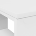 Birou cu raft cu depozitare Alb 90 x 50 x 75 cm Lemn compozit - WALTI WALTI