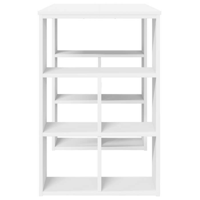 Birou cu raft cu depozitare Alb 90 x 50 x 75 cm Lemn compozit - WALTI WALTI