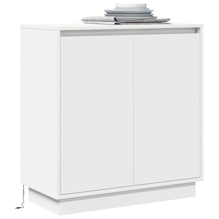 Bufet LED pentru Alb 71 x 34,5 x 75 cm Lemn compozit - WALTI WALTI