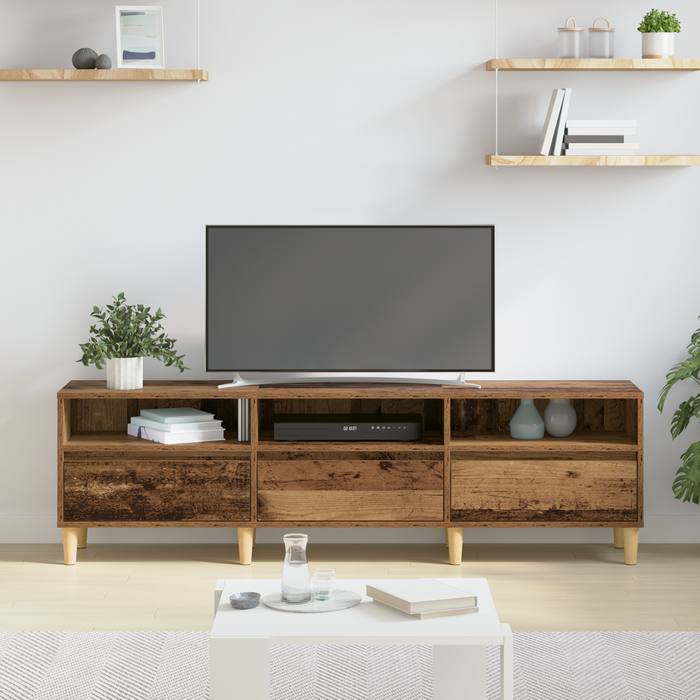 Cabinet TV cu sertar Lemn Vechi 150 x 30 x 45 cm Lemn compozit - WALTI WALTI