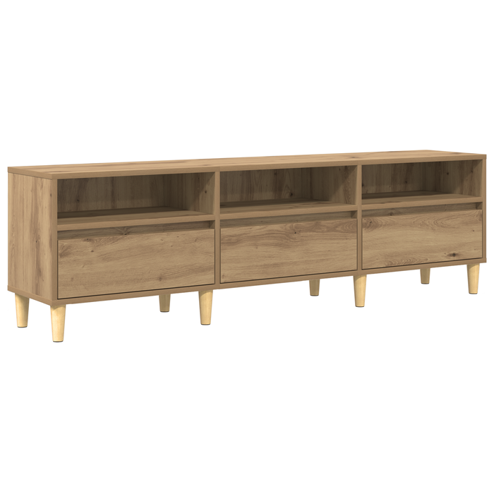 Cabinet TV Stejar Artizanal 150 x 30 x 45 cm Lemn compozit - WALTI WALTI
