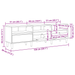 Cabinet TV Stejar Artizanal 150 x 30 x 45 cm Lemn compozit - WALTI WALTI