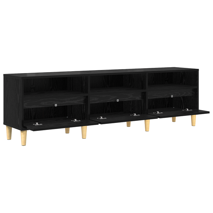 Cabinet TV Stejar Negru 150 x 30 x 45 cm Lemn compozit - WALTI WALTI