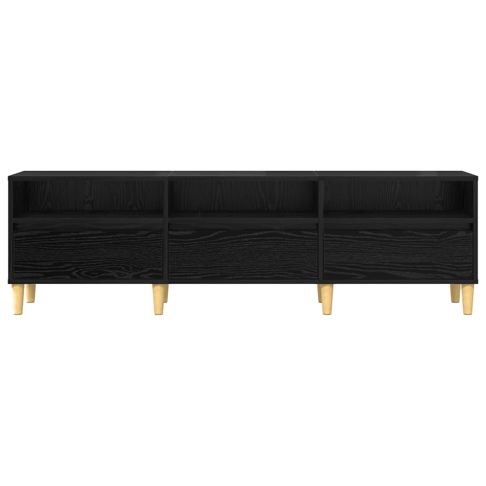 Cabinet TV Stejar Negru 150 x 30 x 45 cm Lemn compozit - WALTI WALTI