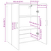 Dulap de perete Lemn vechi 69,5 x 34 x 90 cm Lemn compozit - WALTI WALTI
