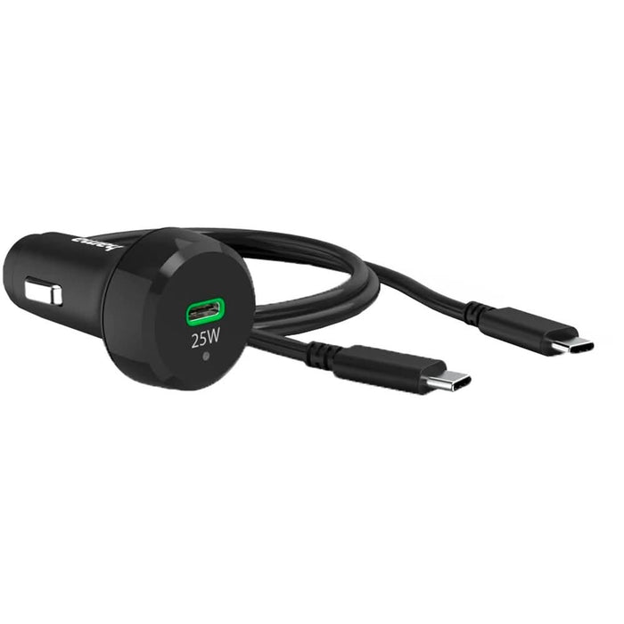 Incarcator auto HAMA 201614, 1xUSB-C, Power Delivery (PD), 25W, negru WALTI