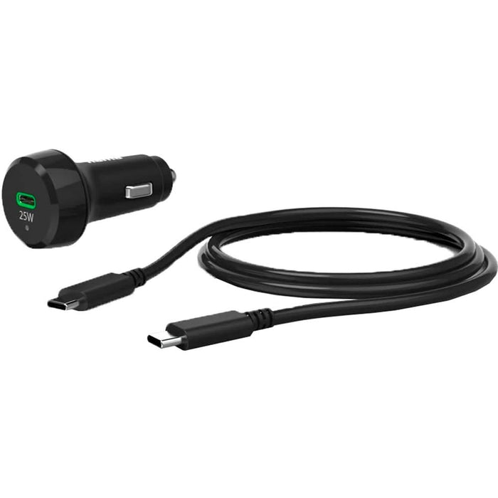 Incarcator auto HAMA 201614, 1xUSB-C, Power Delivery (PD), 25W, negru WALTI