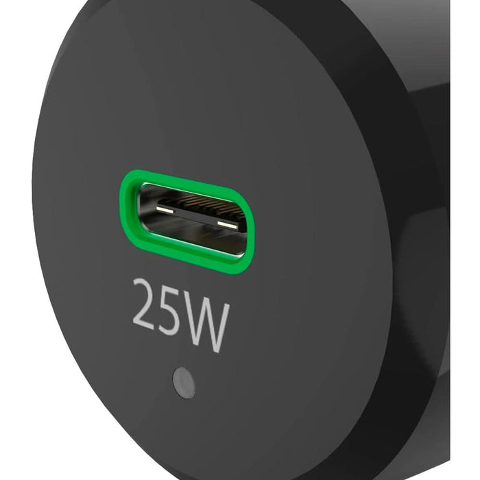 Incarcator auto HAMA 201614, 1xUSB-C, Power Delivery (PD), 25W, negru WALTI