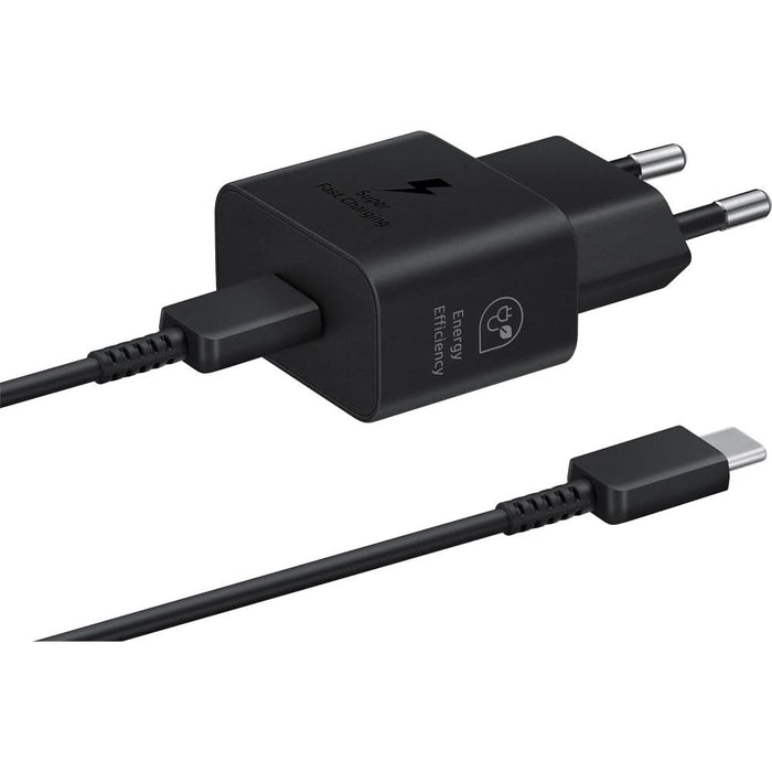 Incarcator retea SAMSUNG EP-T2510XBEGEU, 1xUSB-C Power Delivery 25W, Cablu inclus 1m, negru - WALTI WALTI