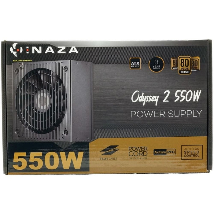 Sursa PC INAZA Odyssey 2, 550W, 120mm, 80 Plus Bronze WALTI