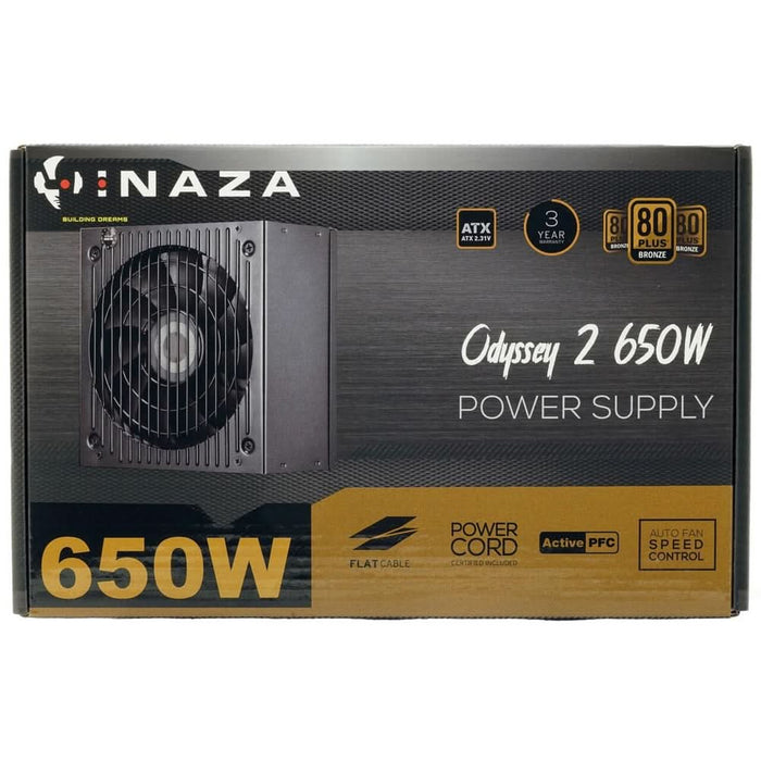 Sursa PC INAZA Odyssey 2, 650W, 120mm, 80 Plus Bronze WALTI