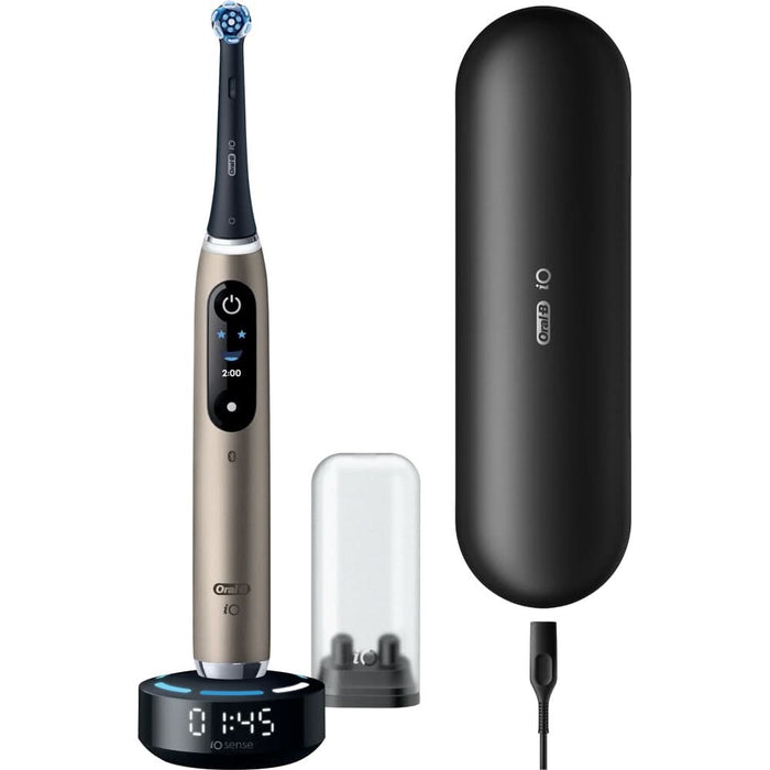 Periuta de dinti electrica ORAL-B iO10 Lunar Gold, iO Sense Cleaning Coach, 7 programe, 1 capat, auriu WALTI