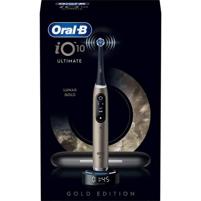 Periuta de dinti electrica ORAL-B iO10 Lunar Gold, iO Sense Cleaning Coach, 7 programe, 1 capat, auriu WALTI