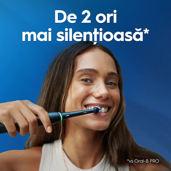 Periuta de dinti electrica ORAL-B iO2, 8800 miscari/min, Timer, 3 programe, 2 capate, negru WALTI