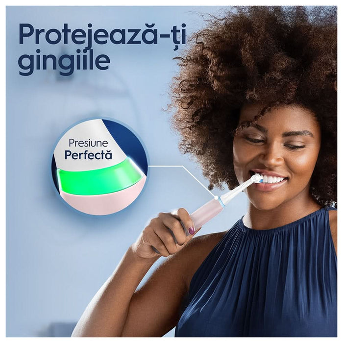 Periuta de dinti electrica ORAL-B iO3, 3 programe, 1 capat, roz WALTI