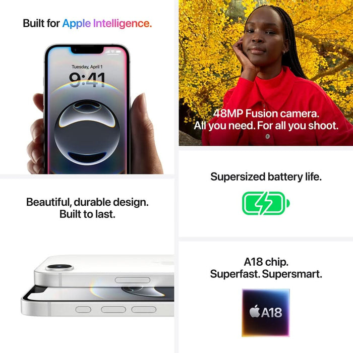 Telefon APPLE iPhone 16E, 128GB, Black - WALTI WALTI