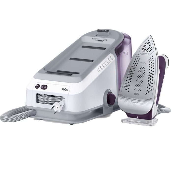 Statie de calcat BRAUN CareStyle 7 IS7266VI, 2700W, 550g/min, 2l, talpa Eloxal, alb-violet WALTI