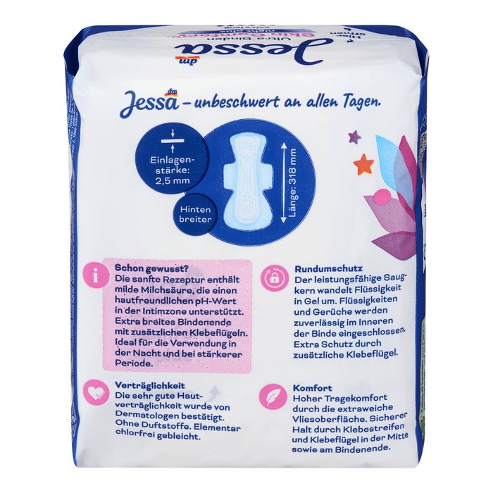 Jessa Absorbante Skin Comfort Night Plus, 9 buc - WALTI WALTI