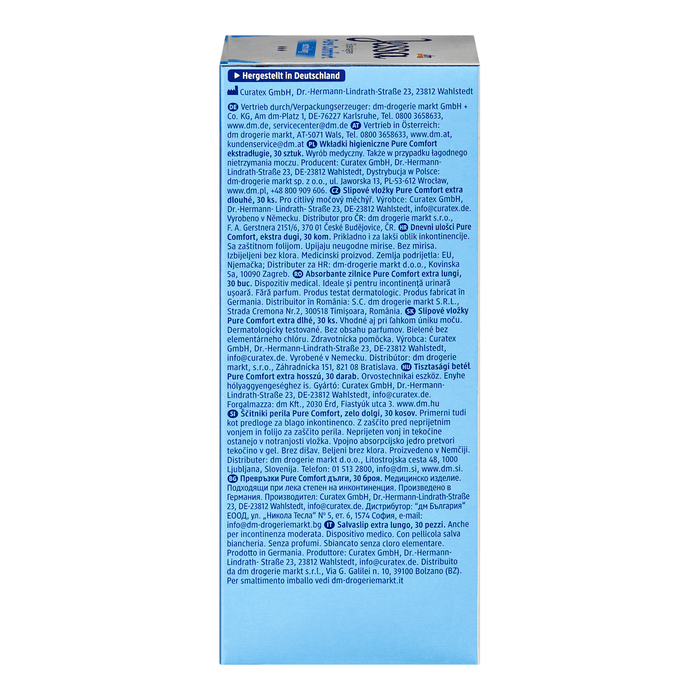Jessa Absorbante zilnice Pure Comfort Extra Lungi, 30 buc - WALTI WALTI