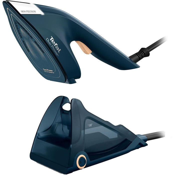 Aparat de calcat vertical cu abur TEFAL Duo Power JF4032E0, 1700W, 180g/min, 400ml, albastru inchis WALTI
