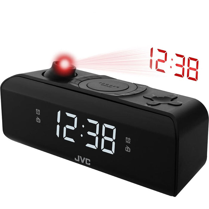 Ceas cu alarma JVC RA-E211B, negru WALTI