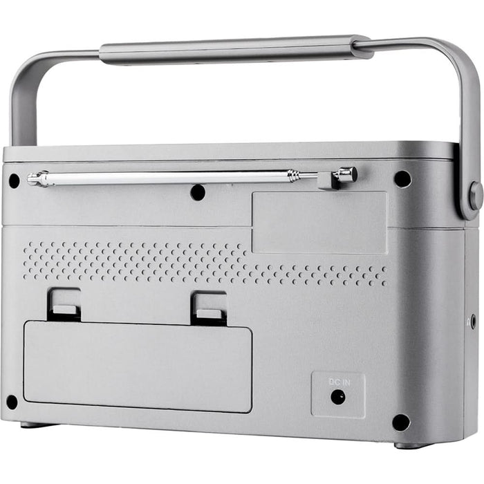 Radio portabil JVC RA-E315G, Bluetooth, analog, gri WALTI