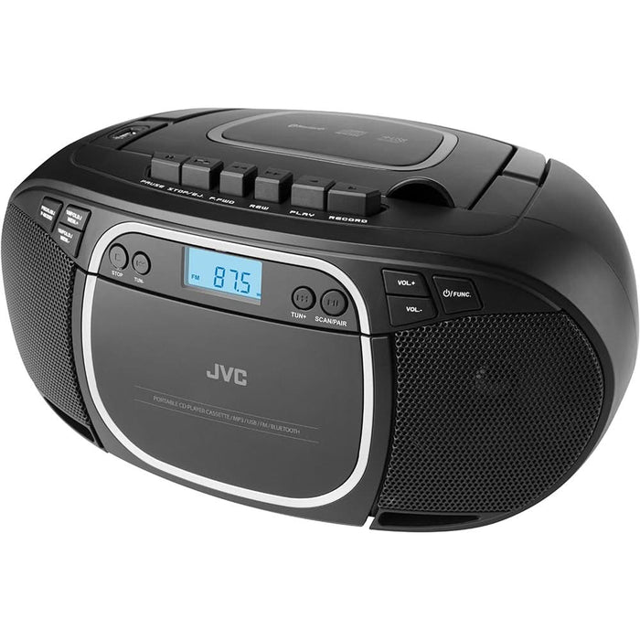 Radio CD JVC RC-E451B, Bluetooth, USB, Caseta, negru WALTI